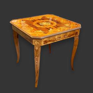 Sorrento Marquetry Games Table