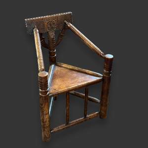 Victorian Oak Turners Chair