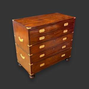 19th Century Military Officers Secretaire Campaign Chest
