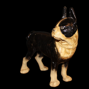 Cast Metal Painted Animal Figure of a French Bulldog