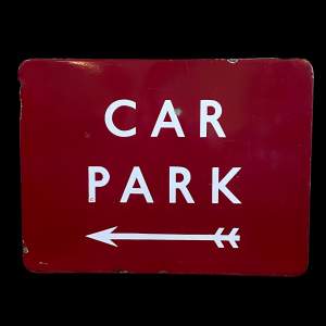 Midland Railway Enamel Car Park Sign