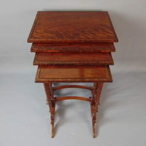A Quality Nest of Four Antique Mahogany Tables