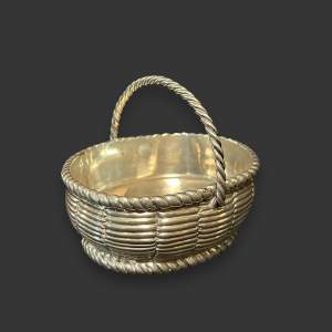 Heavy Victorian Silver Basket