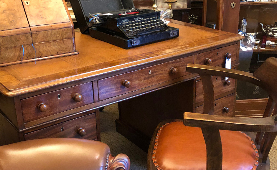 Creating a dream office space with antique library furniture
